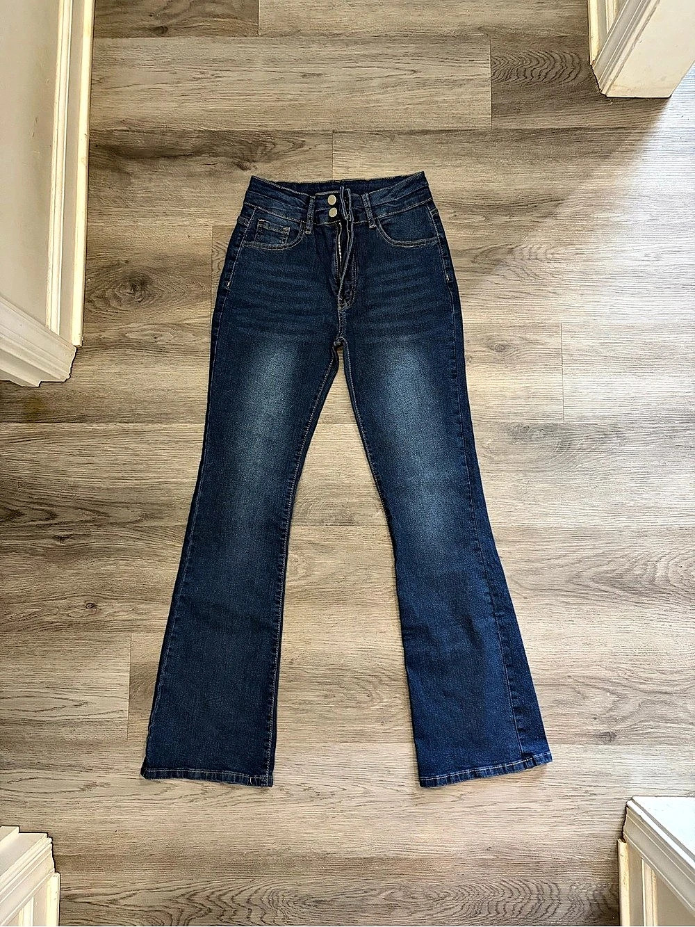 Women's Boot Cut Jeans in Blue
